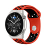 Strap-it® Strap-it Huawei Watch GT 3 Pro 46mm Sportarmband (Rot/Schwarz) Strap-it® Strap-it Huawei Watch GT 3 Pro 46mm Sportarmband (Rot/Schwarz)