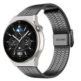 Strap-it® Huawei Watch GT 3 Pro 46mm Edelstahlarmband (Schwarz) Strap-it® Huawei Watch GT 3 Pro 46mm Edelstahlarmband (Schwarz)