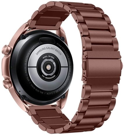 Strap-it® Strap-it Huawei Watch GT 3 Pro 46mm Stahlarmband (Bronzegold)