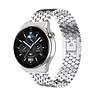 Strap-it® Strap-it Huawei Watch GT 3 Pro 46mm Fischarmband Stahl (Silber) Strap-it® Strap-it Huawei Watch GT 3 Pro 46mm Fischarmband Stahl (Silber)