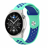 Strap-it® Strap-it Huawei Watch GT 3 Pro 46mm Sportarmband (Aqua/Blau) Strap-it® Strap-it Huawei Watch GT 3 Pro 46mm Sportarmband (Aqua/Blau)