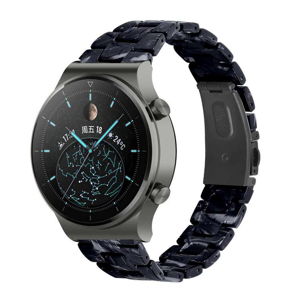 Strap-it® Strap-it Huawei Watch GT 2 Pro Armband Resin (Schwarz/Weiß)