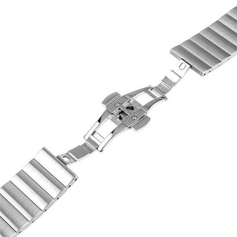 Strap-it® Strap-it Garmin Vivomove 3s - 39mm Metallarmband - Silber Strap-it® Strap-it Garmin Vivomove 3s - 39mm Metallarmband - Silber