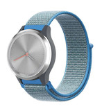 Strap-it® Garmin Vivomove 3s - 39mm Nylonarmband - Blau Strap-it® Garmin Vivomove 3s - 39mm Nylonarmband - Blau