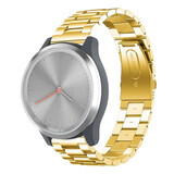 Strap-it® Garmin Vivomove 3s - 39mm Stahlarmband - Gold Strap-it® Garmin Vivomove 3s - 39mm Stahlarmband - Gold