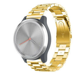 Strap-it® Garmin Vivomove 3s - 39mm Stahlarmband - Gold Strap-it® Garmin Vivomove 3s - 39mm Stahlarmband - Gold