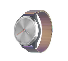 Strap-it® Garmin Vivomove 3s - 39mm Milanesearmband - Regenbogen Strap-it® Garmin Vivomove 3s - 39mm Milanesearmband - Regenbogen