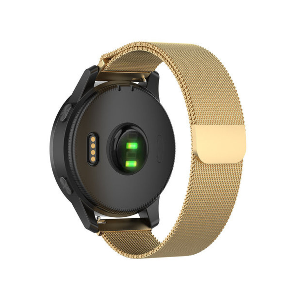 Strap-it® Strap-It Garmin Vivomove 3s - 39mm Milanesearmband - Gold Strap-it® Strap-It Garmin Vivomove 3s - 39mm Milanesearmband - Gold