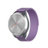 Strap-it® Garmin Vivomove 3s - 39mm Milanesearmband - Lila Strap-it® Garmin Vivomove 3s - 39mm Milanesearmband - Lila