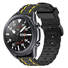 Strap-it® Strap-it Samsung Galaxy Watch 3 45mm Sportschnallenarmband (Schwarz/Gelb) Strap-it® Strap-it Samsung Galaxy Watch 3 45mm Sportschnallenarmband (Schwarz/Gelb)