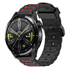 Strap-it® Strap-it Huawei Watch GT 3 46mm Sportschnallenarmband (Schwarz/Rot) Strap-it® Strap-it Huawei Watch GT 3 46mm Sportschnallenarmband (Schwarz/Rot)