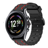 Strap-it® Fossil Gen 6 44mm Sportschnallenarmband (Schwarz/Rot) Strap-it® Fossil Gen 6 44mm Sportschnallenarmband (Schwarz/Rot)