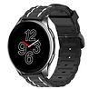 Strap-it® Strap-it OnePlus Watch Sportschnallenarmband (Schwarz/Weiß) Strap-it® Strap-it OnePlus Watch Sportschnallenarmband (Schwarz/Weiß)