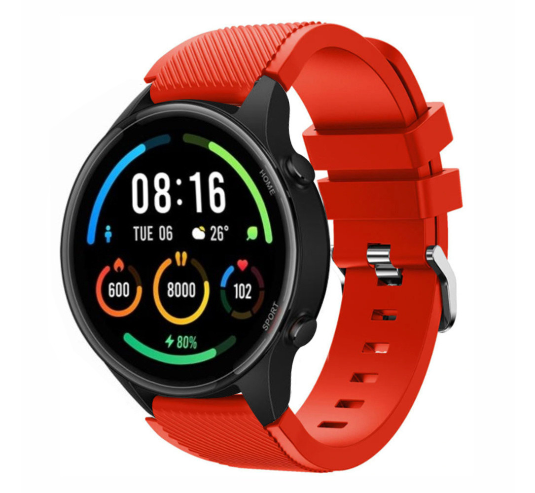 Strap-it® Strap-it Xiaomi Mi Watch Silikonarmband (Rot)