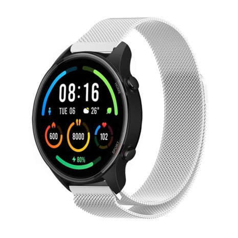 Strap-it® Strap-it Xiaomi Mi Watch Milanese-Armband (Silber) Strap-it® Strap-it Xiaomi Mi Watch Milanese-Armband (Silber)