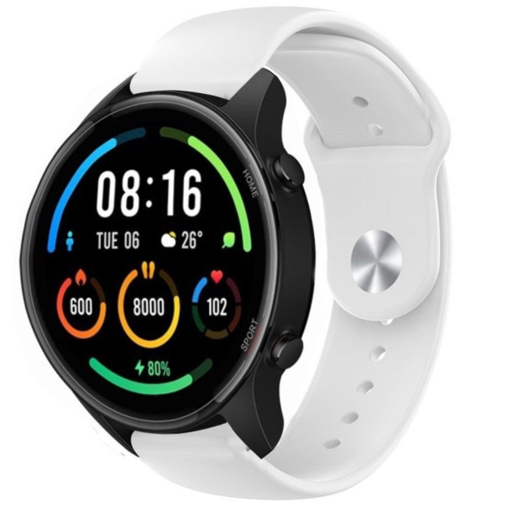 Strap-it® Strap-it Xiaomi Mi Watch Sportarmband (Weiß)