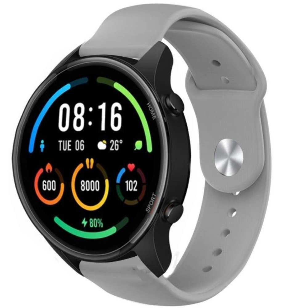 Strap-it® Strap-it Xiaomi Mi Watch Sportarmband (Grau)