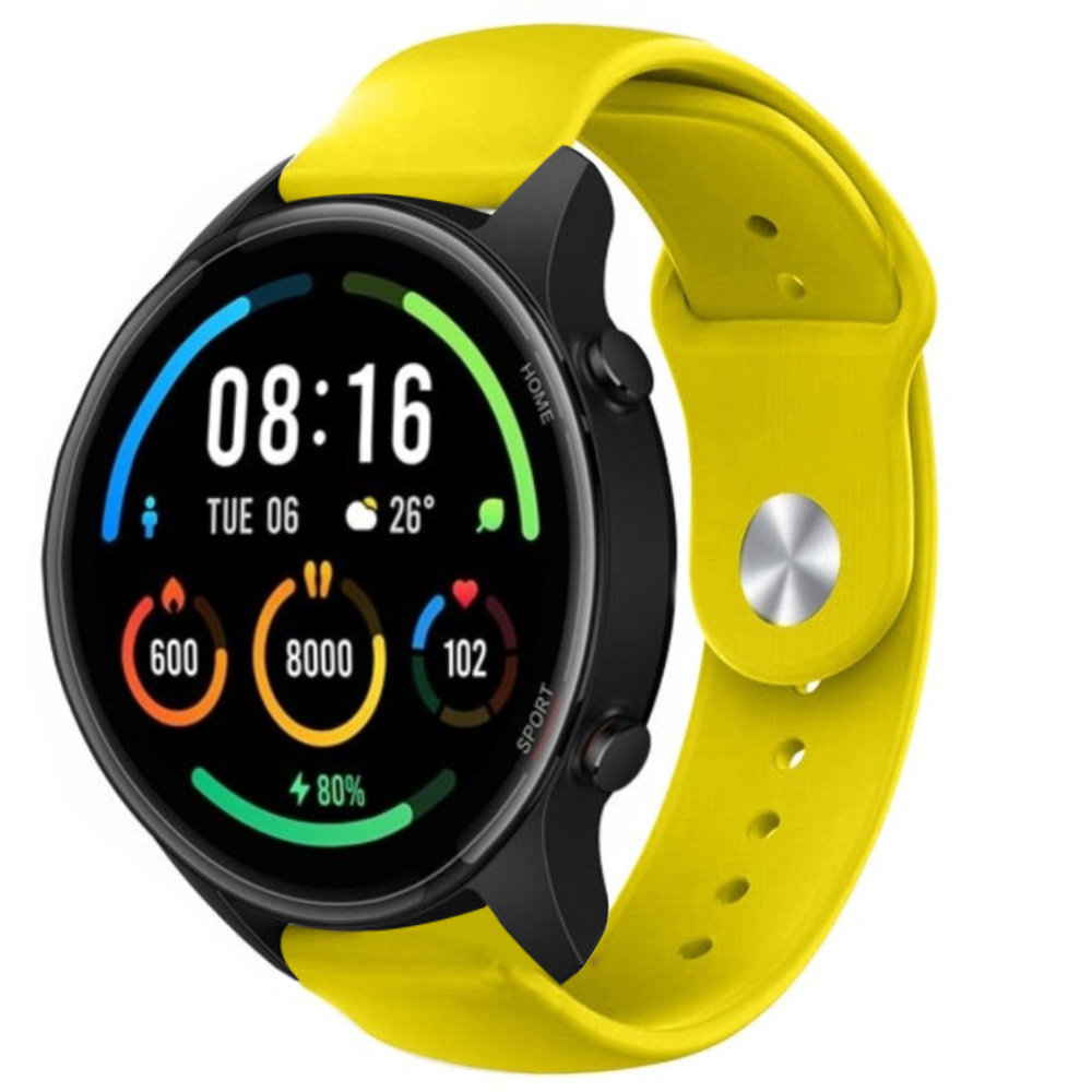 Strap-it® Strap-it Xiaomi Mi Watch Sportarmband (Gelb)