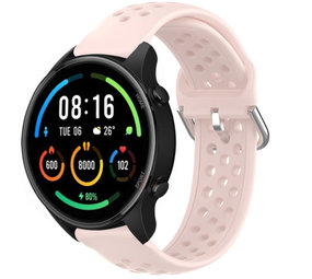 Strap-it® Xiaomi Mi Watch Silikonarmband mit Löchern (Rosa) Strap-it® Xiaomi Mi Watch Silikonarmband mit Löchern (Rosa)