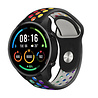 Strap-it® Strap-it Xiaomi Mi Watch Sportarmband (Schwarz Bunt) Strap-it® Strap-it Xiaomi Mi Watch Sportarmband (Schwarz Bunt)