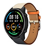 Strap-it® Strap-it Xiaomi Mi Watch Lederarmband (Weiß/Dunkelblau) Strap-it® Strap-it Xiaomi Mi Watch Lederarmband (Weiß/Dunkelblau)