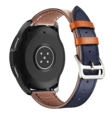 Strap-it® Strap-it Xiaomi Mi Watch Lederarmband (Weiß/Dunkelblau) Strap-it® Strap-it Xiaomi Mi Watch Lederarmband (Weiß/Dunkelblau)