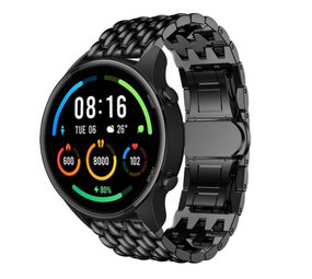 Strap-it® Xiaomi Mi Watch Stahl-Drachenarmband (Schwarz) Strap-it® Xiaomi Mi Watch Stahl-Drachenarmband (Schwarz)