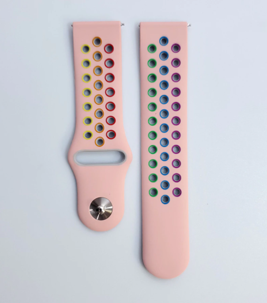 Strap-it® Strap-it Xiaomi Mi Watch Sportarmband (Rosa Bunt)