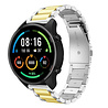 Strap-it® Strap-it Xiaomi Mi Watch Stahlarmband (Silber/Gold)