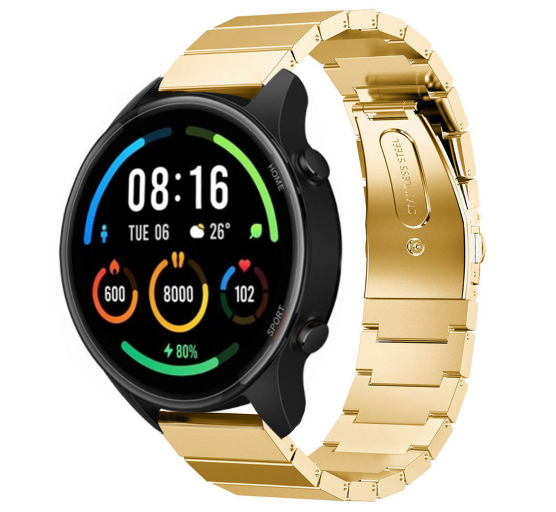 Strap-it® Strap-it Xiaomi Mi Watch Metallarmband (Gold)
