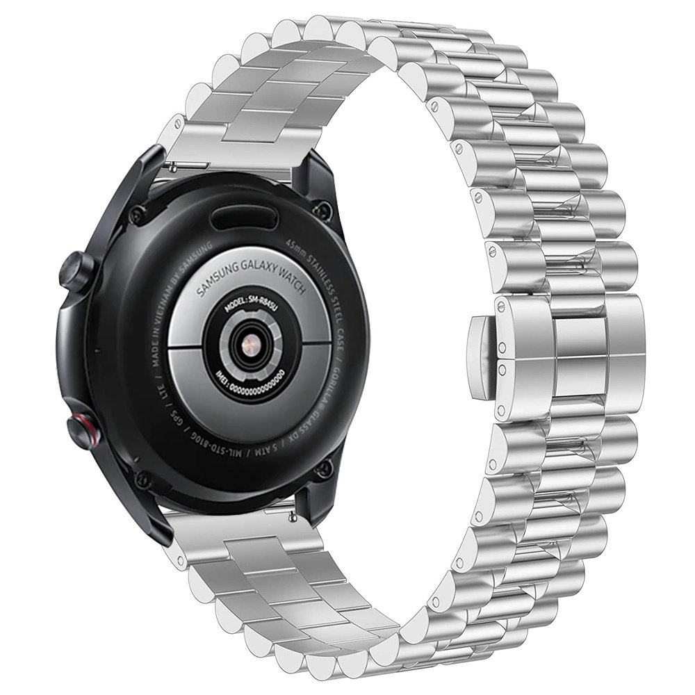 Strap-it® Strap-it Xiaomi Mi Watch Presidential Stahlarmband (Silber)