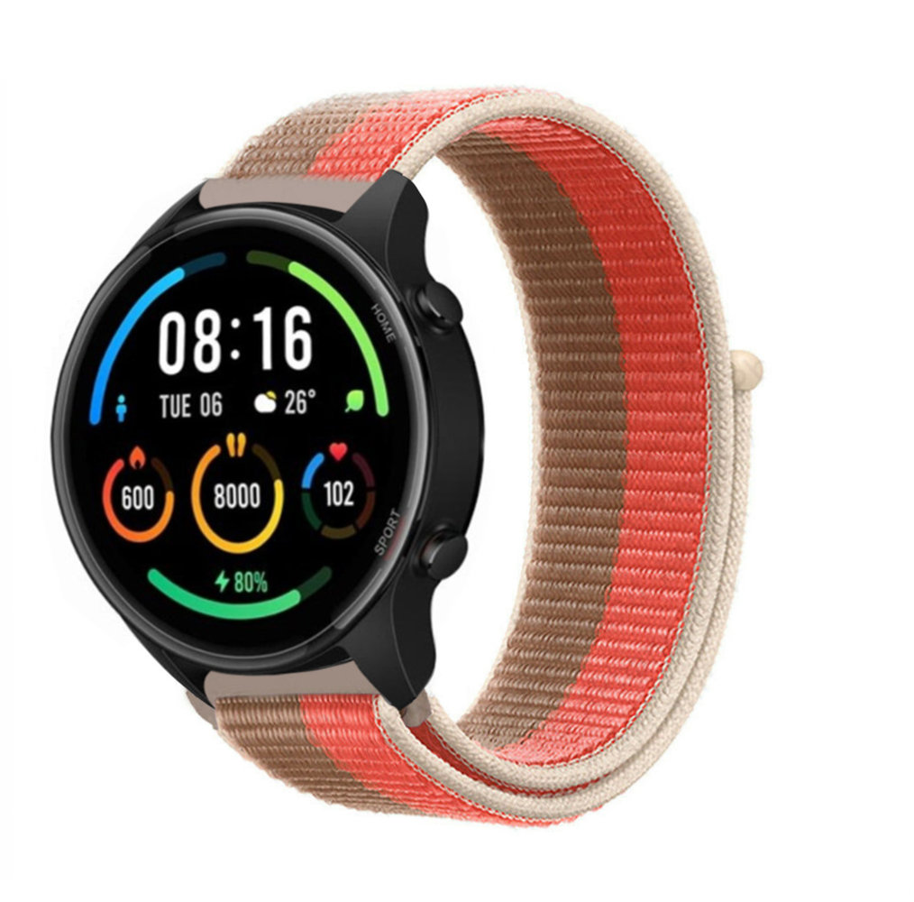 Strap-it® Strap-it Xiaomi Mi Watch Nylonarmband (Rosa Pampelmuse) Strap-it® Strap-it Xiaomi Mi Watch Nylonarmband (Rosa Pampelmuse)