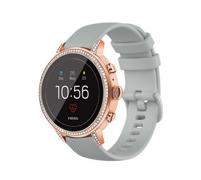 Strap-it® Fossil Gen 5e - 42mm Silikonarmband (Grau) Strap-it® Fossil Gen 5e - 42mm Silikonarmband (Grau)