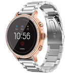 Strap-it® Strap-it Fossil Gen 5e - 42mm Stahlarmband (Silber)