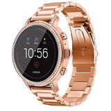 Strap-it® Fossil Gen 5e - 42mm Stahlarmband (Roségold)