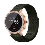 Strap-it® Fossil Gen 5e - 42mm Nylonarmband (Dunkelgrün) Strap-it® Fossil Gen 5e - 42mm Nylonarmband (Dunkelgrün)
