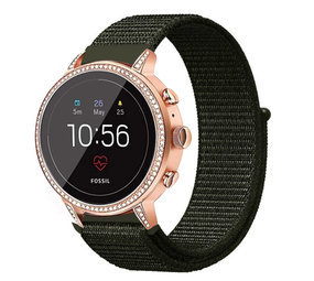 Strap-it® Fossil Gen 5e - 42mm Nylonarmband (Dunkelgrün) Strap-it® Fossil Gen 5e - 42mm Nylonarmband (Dunkelgrün)