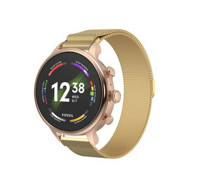 Strap-it® Fossil Gen 6 (42 mm) Milanese-Armband (Gold) Strap-it® Fossil Gen 6 (42 mm) Milanese-Armband (Gold)
