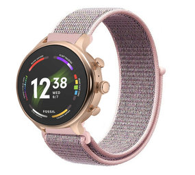 Strap-it® Fossil Gen 6 (42 mm) Nylonarmband (Rosa Sand) Strap-it® Fossil Gen 6 (42 mm) Nylonarmband (Rosa Sand)