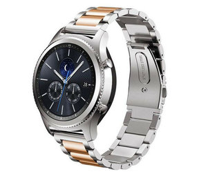 Strap-it® Samsung Gear S3 Stahlarmband (Silber/Roségold) Strap-it® Samsung Gear S3 Stahlarmband (Silber/Roségold)