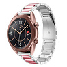Strap-it® Strap-it Samsung Galaxy Watch 3 41mm Stahlarmband (Silber/Rosa) Strap-it® Strap-it Samsung Galaxy Watch 3 41mm Stahlarmband (Silber/Rosa)