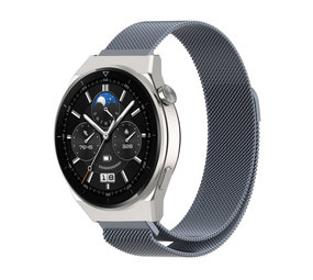 Strap-it® Huawei Watch GT 3 Pro 46mm Milanese-Armband (Space Grey) Strap-it® Huawei Watch GT 3 Pro 46mm Milanese-Armband (Space Grey)