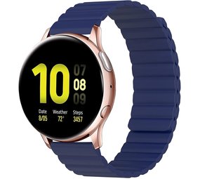 Strap-it® Samsung Galaxy Watch Active Magnetisches Silikonarmband (Blau) Strap-it® Samsung Galaxy Watch Active Magnetisches Silikonarmband (Blau)