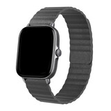 Strap-it® Amazfit Bip Lederarmband Loop (Grau) Strap-it® Amazfit Bip Lederarmband Loop (Grau)