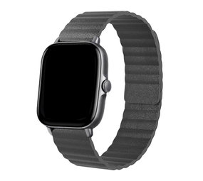 Strap-it® Amazfit Bip Lederarmband Loop (Grau)