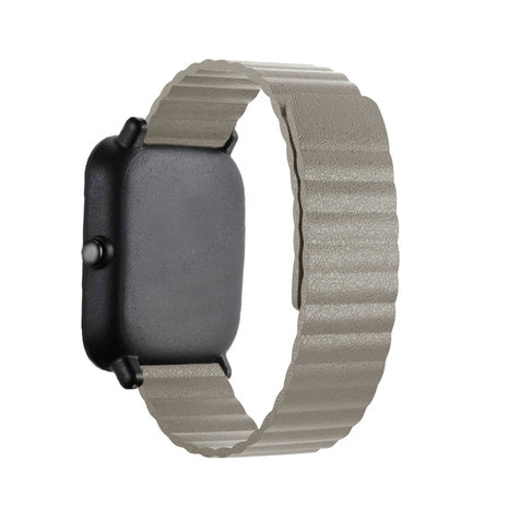 Strap-it® Strap-it Amazfit Bip Lederarmband Loop (Khaki) Strap-it® Strap-it Amazfit Bip Lederarmband Loop (Khaki)