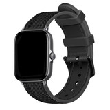 Strap-it® Amazfit Bip Nylon-Hybridarmband (Schwarz) Strap-it® Amazfit Bip Nylon-Hybridarmband (Schwarz)