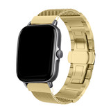 Strap-it® Amazfit Bip Milanese-Stahlarmband (Gold) Strap-it® Amazfit Bip Milanese-Stahlarmband (Gold)