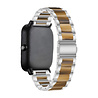 Strap-it® Strap-it Xiaomi Amazfit GTS 2 Resin-Stahlarmband (Silber/Braun) Strap-it® Strap-it Xiaomi Amazfit GTS 2 Resin-Stahlarmband (Silber/Braun)