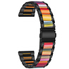 Strap-it® Strap-it Xiaomi Amazfit GTS 2 Resin-Stahlarmband (Schwarz/Bunt) Strap-it® Strap-it Xiaomi Amazfit GTS 2 Resin-Stahlarmband (Schwarz/Bunt)